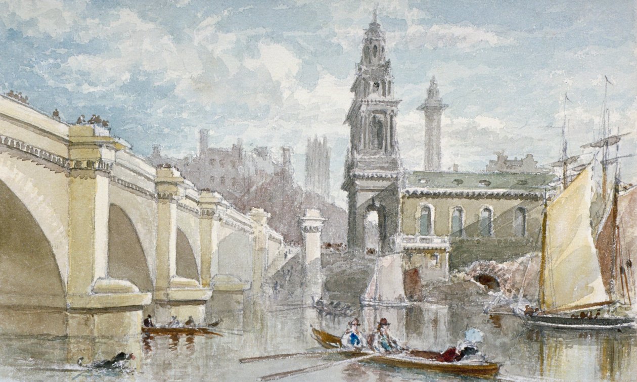London Bridge, 1840 af H Cundell