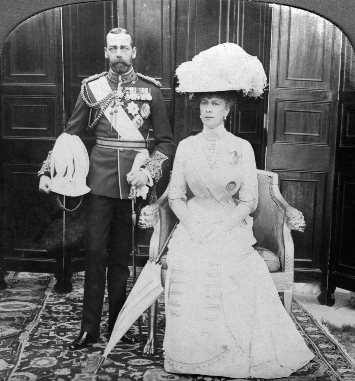 Kong George V 1865-1935 og Queen Mary 1867-1953, begyndelsen af det 20. århundrede. af H. D. Girdwood