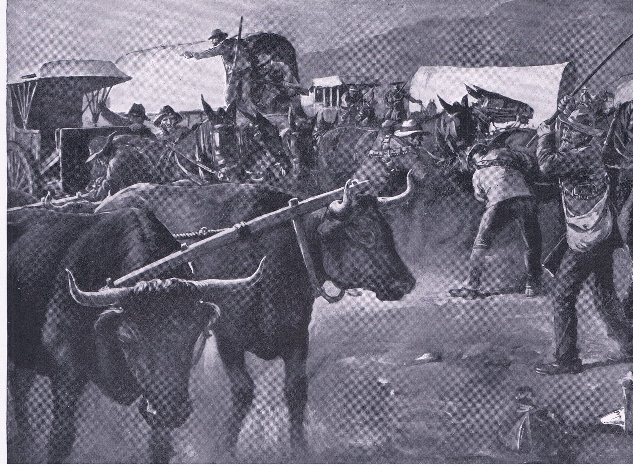 En hasteinspektør, illustration fra Efter Pretoria: Guerillakrigen, 1902 af H. Dixon