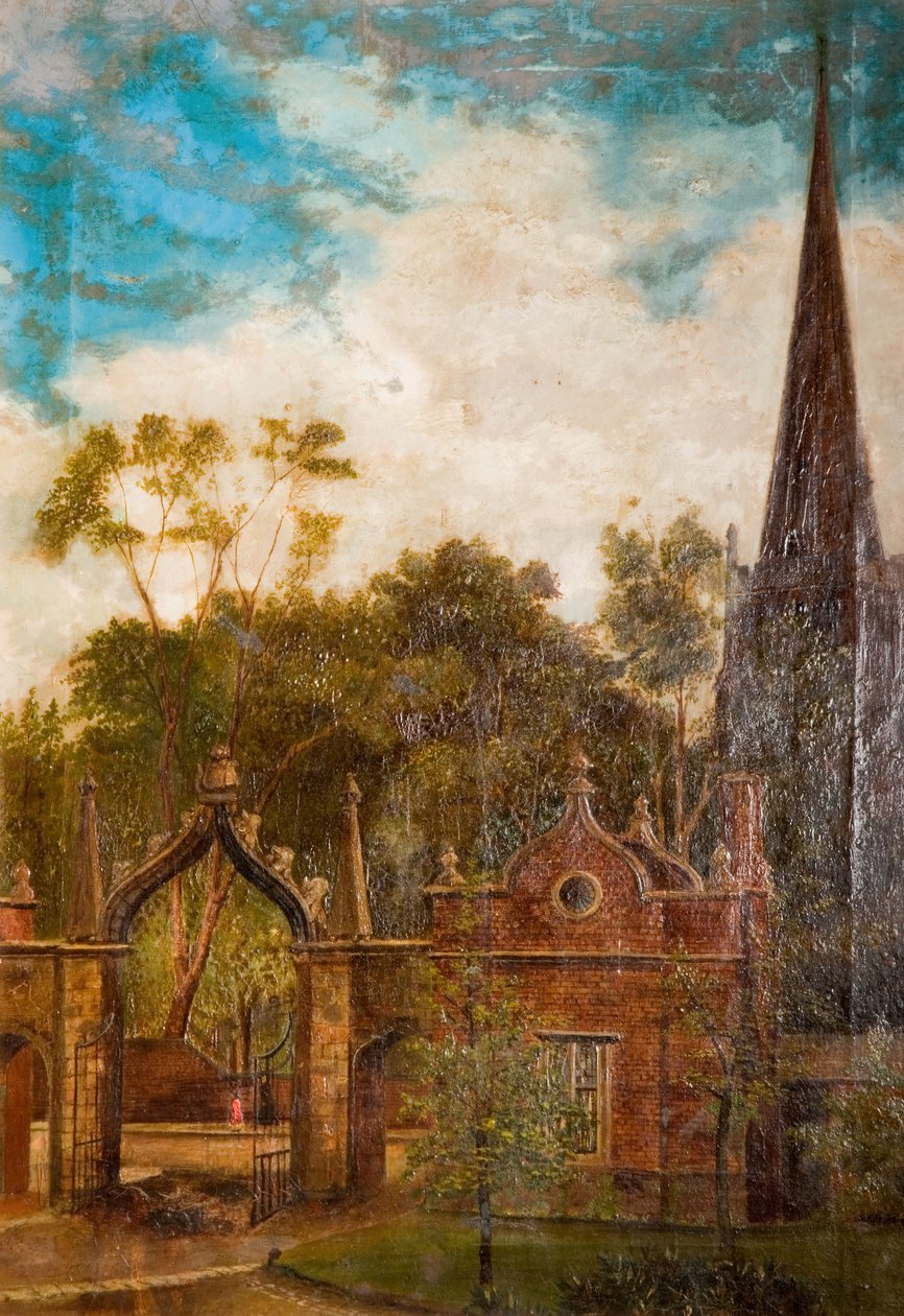 Tudor Gateway, Aston Hall, 1895. af H E Pountney