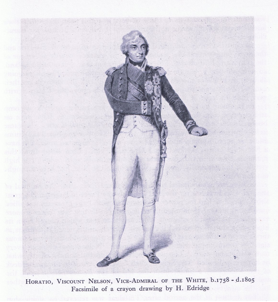 Horatio, Viscount Nelson, fra British Adventure udgivet af Collins af H. Eldridge