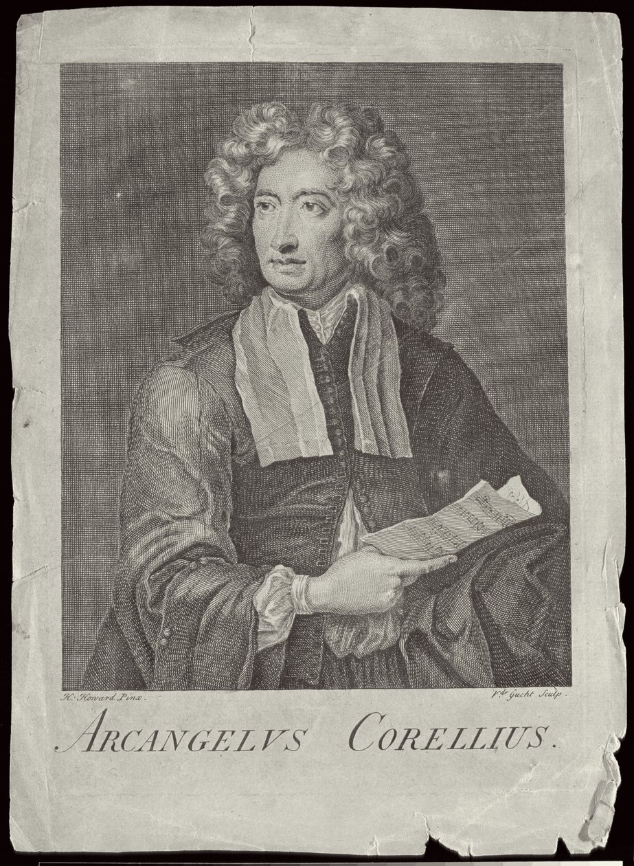 Arcangelo Corelli (1653-1713) graveret af Van der Gucht af H. Howard