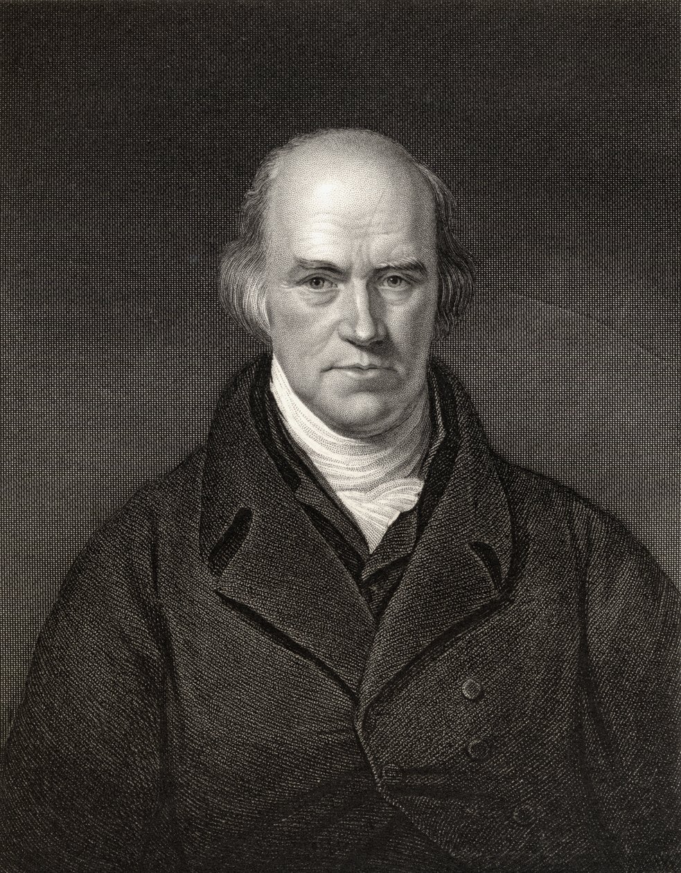 Davies Gilbert, præsident for Royal Society, graveret af J. Thompson, fra 