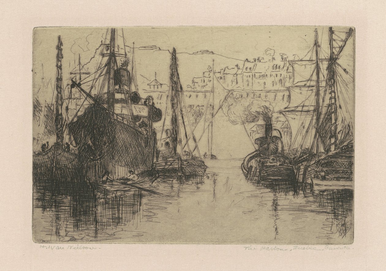Havnen, Quebec, Canada af H. Ivan Neilson