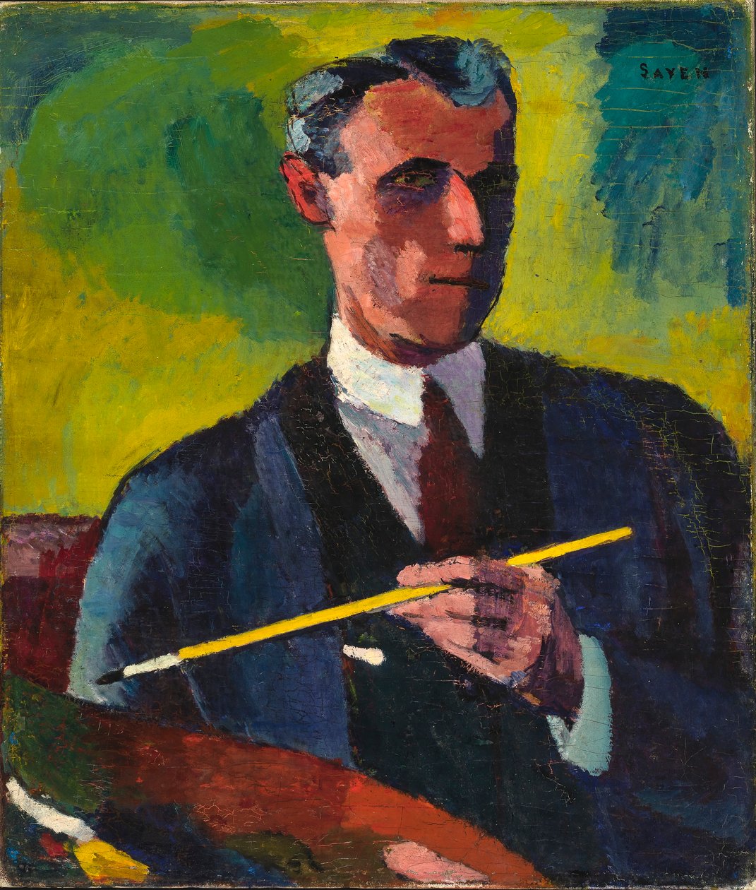 Selvportræt af H. Lyman Sayen