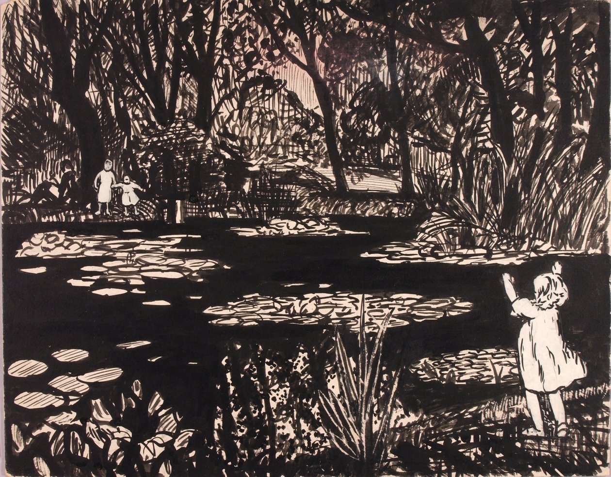 Uden titel (Lily Pond) af H. Lyman Sayen