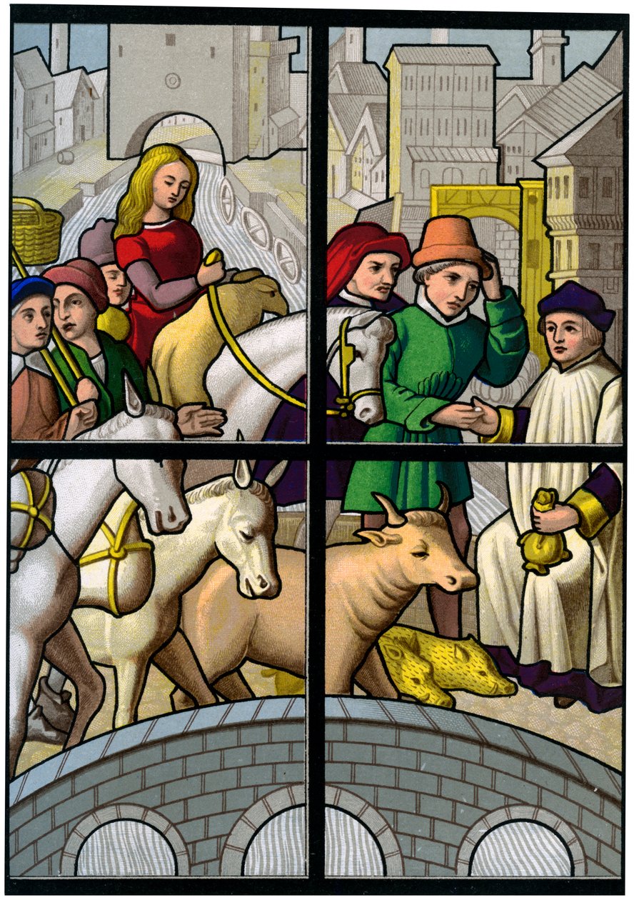 Betalingsbro, 1400-tallet 1849. af H. Moulin