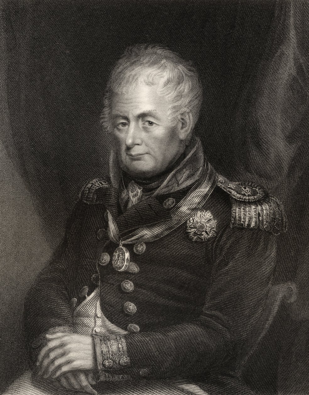 Admiral William Carnegie, graveret af Henry Cook, fra 
