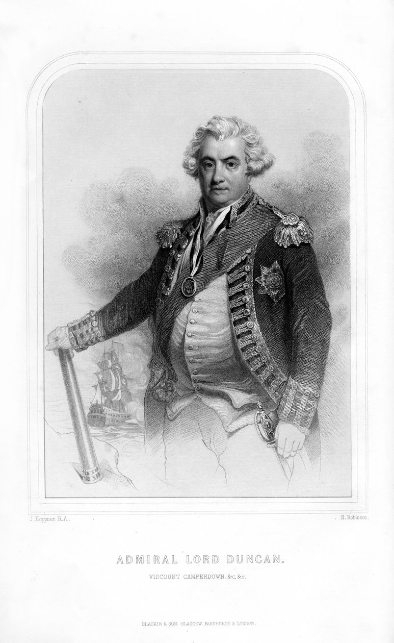Adam Duncan, Viscount Duncan af Camperdown, skotsk flådeofficer, 1870. af H. Robinson
