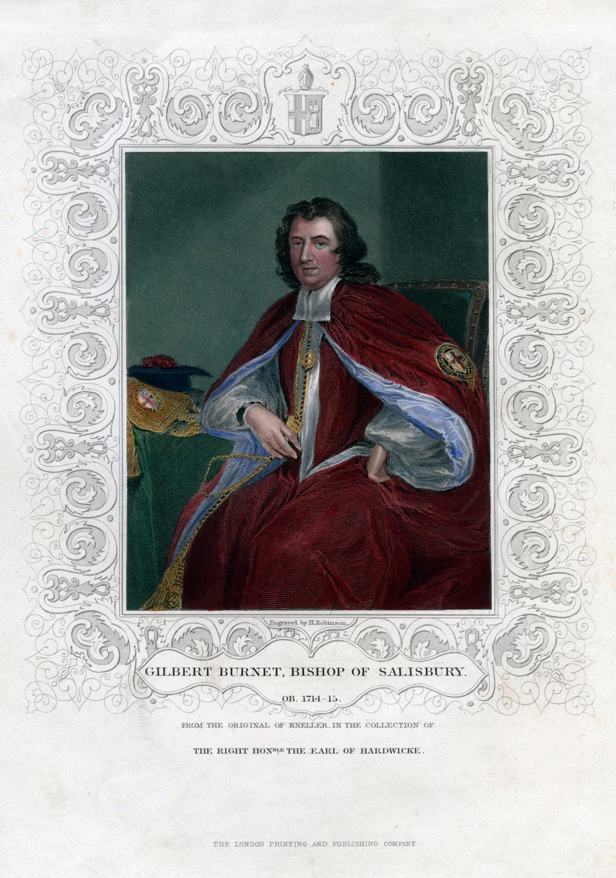 Gilbert Burnet, skotsk teolog og historiker, 1800-tallet af H. Robinson