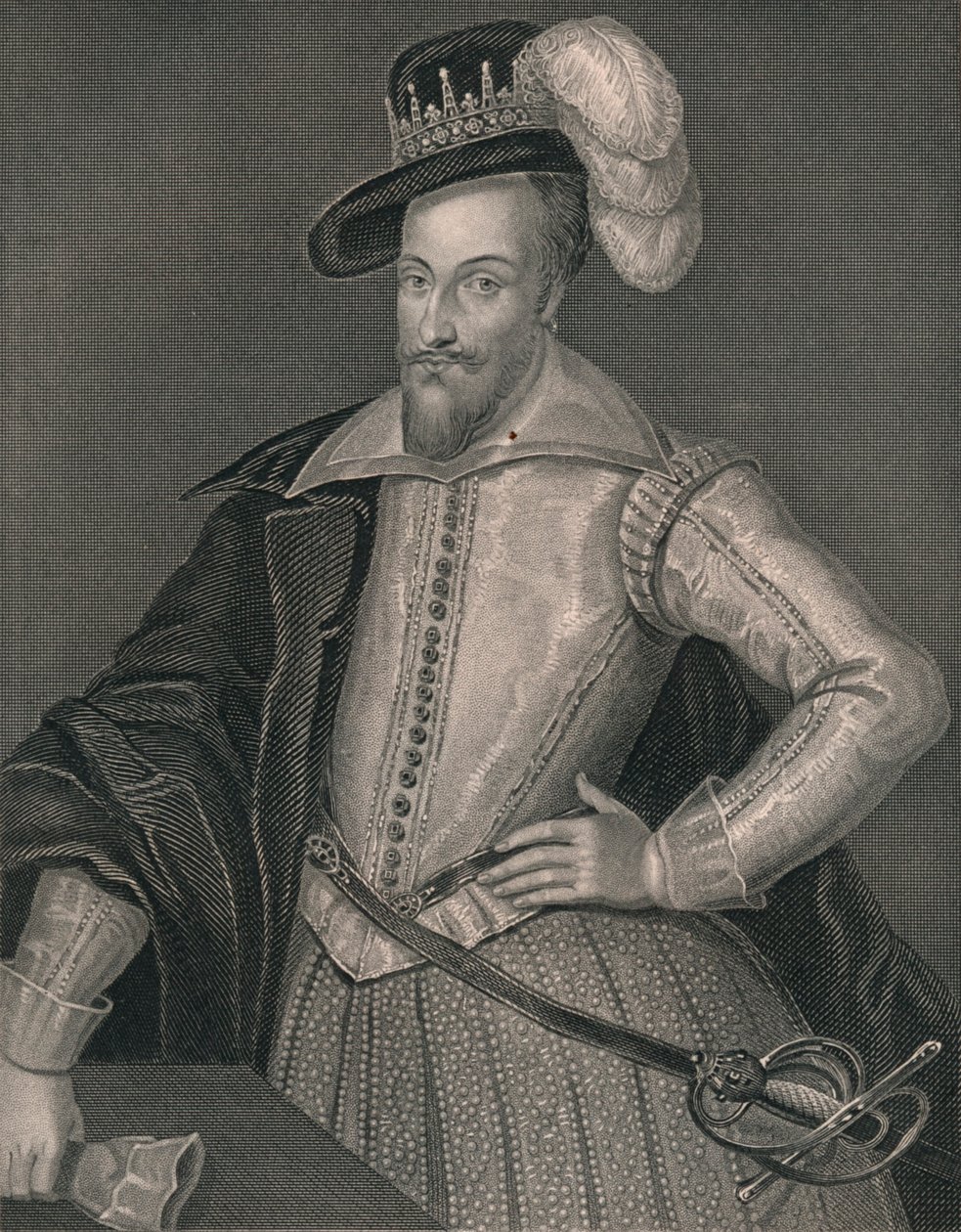 Henry Somerset, første markis af Worcester, begyndelsen af midten af det 19. århundrede. af H. Robinson