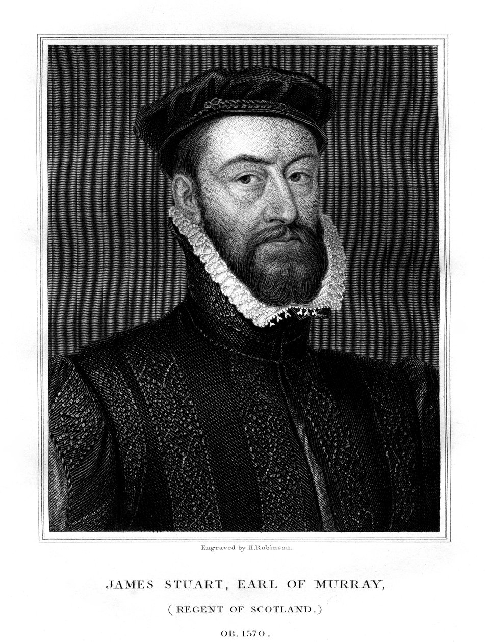 James Stewart, 1. jarl af Moray, regent af Skotland, 1827. af H. Robinson