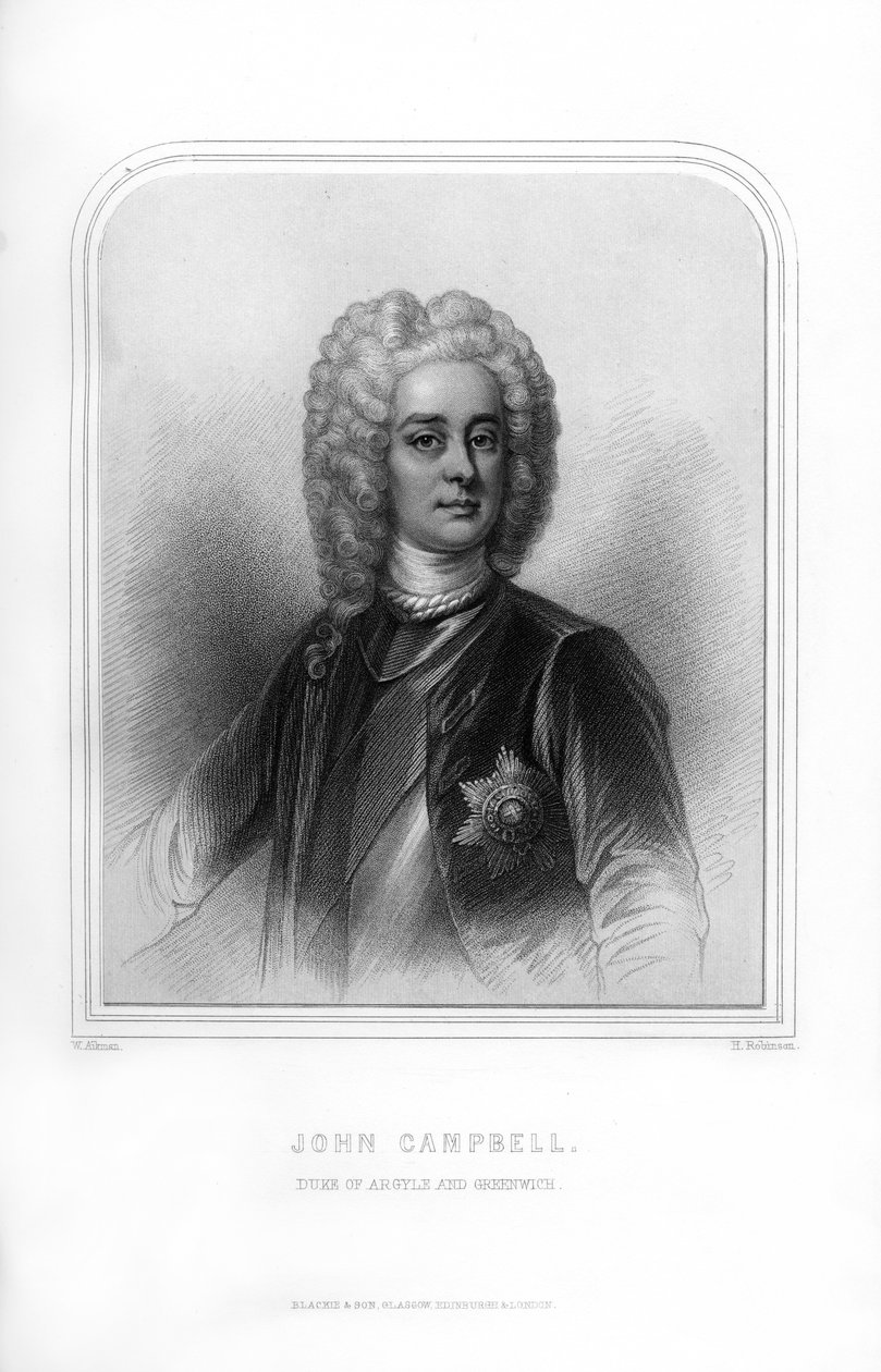 John Campbell, hertug af Argyll og Greenwich, skotsk soldat og statsmand, 1870. af H. Robinson