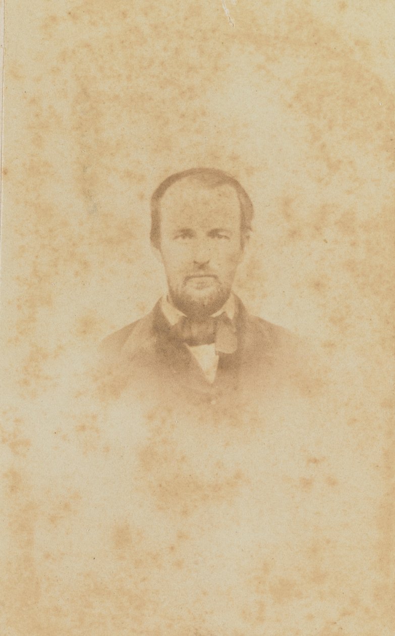 Carte-de-visit portræt af Harold M. White, 1860-1862. af H. S. Tousley