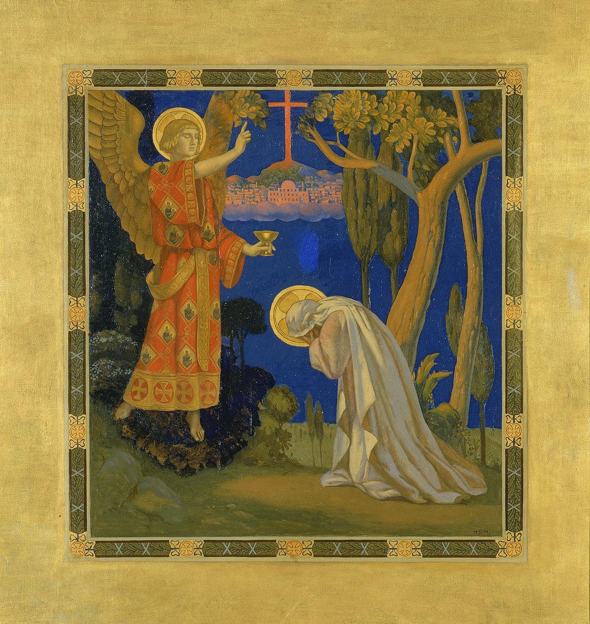 Getsemane, 1915-1925. af H. Siddons Mowbray