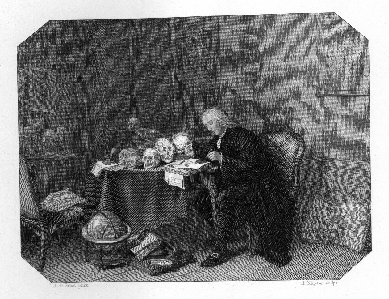Petrus Camper, hollandsk anatom, antropolog og naturforsker, c1870 af H. Sluyter