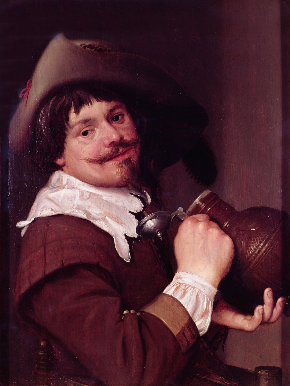 Mand med en kande, c.1635 af Haarlem School