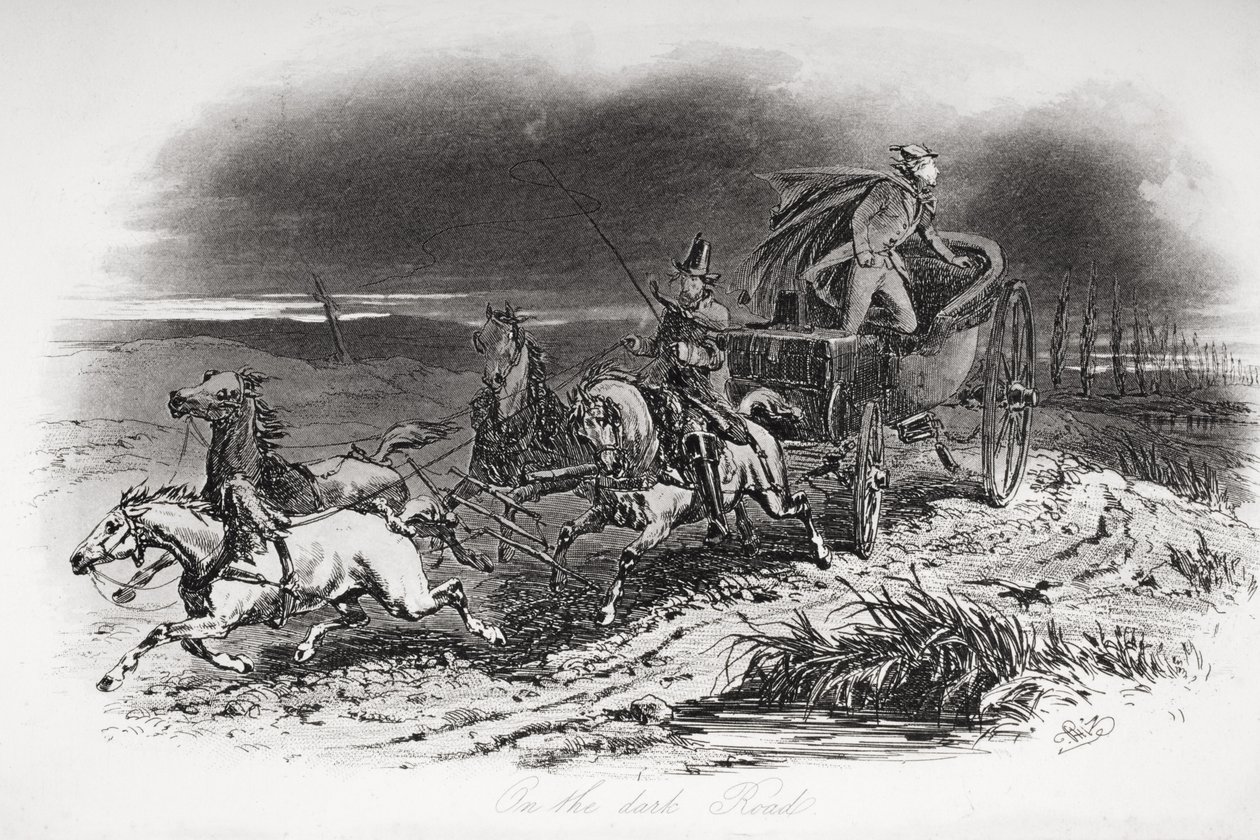 På den mørke vej, illustration fra 