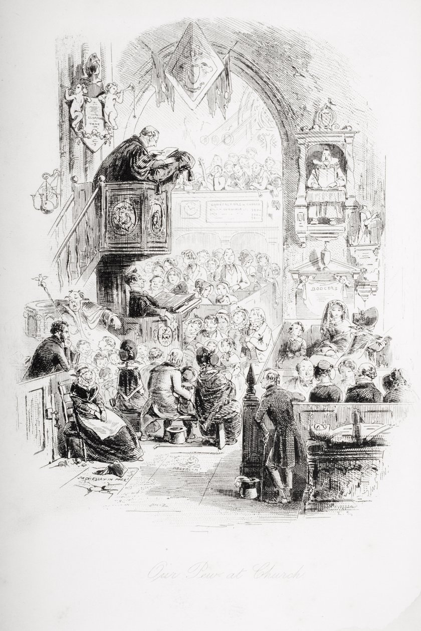 Vores kirkestol i kirken, illustration fra 