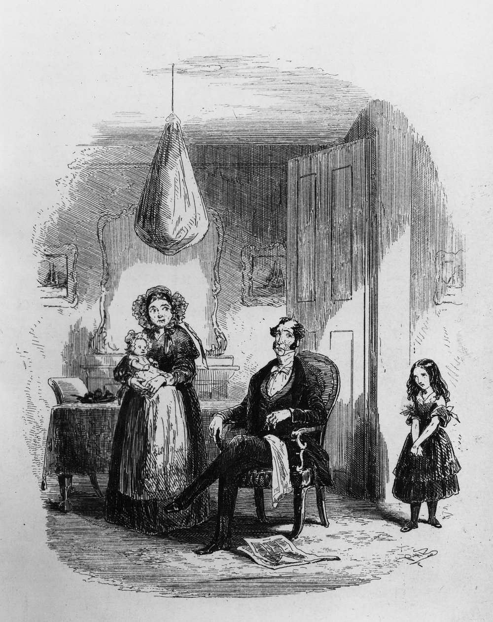 The Dombey Family, illustration fra 