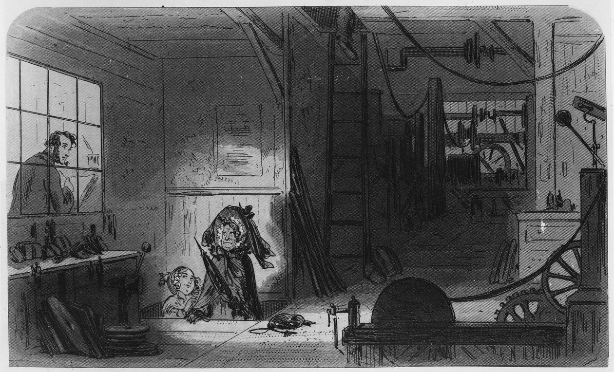 Visitors at the Works, illustration fra 
