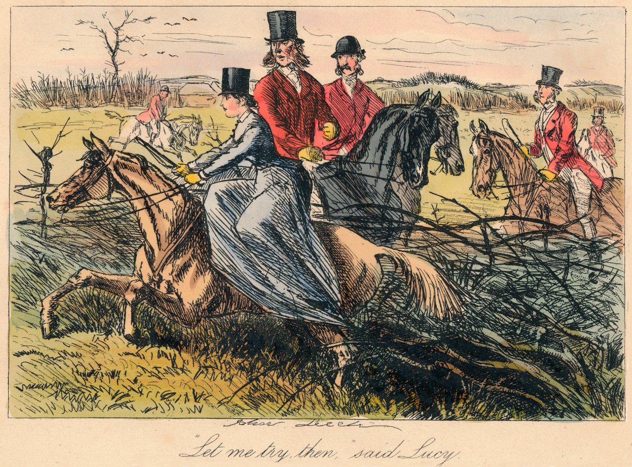 Lad mig prøve dem, sagde Lucy, 1865 af Hablot Knight Browne