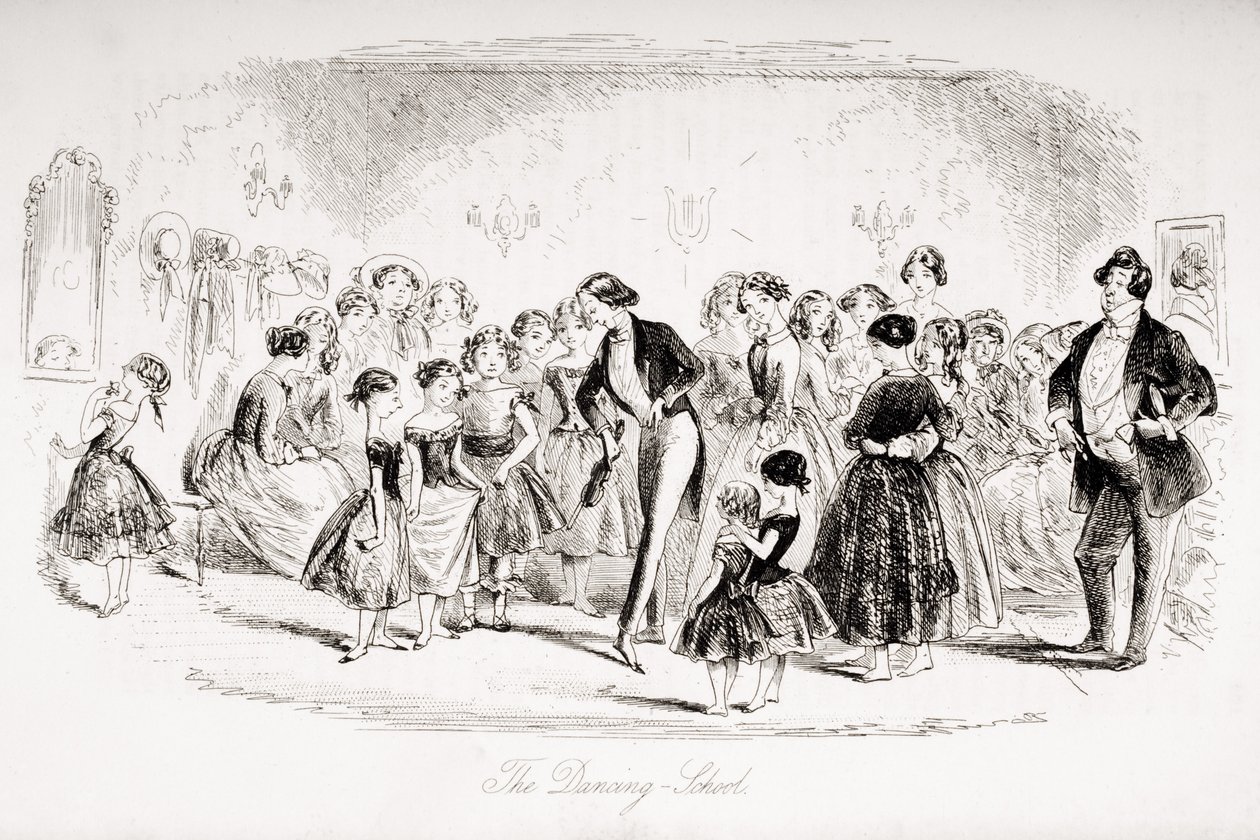 The Dancing School, illustration fra 