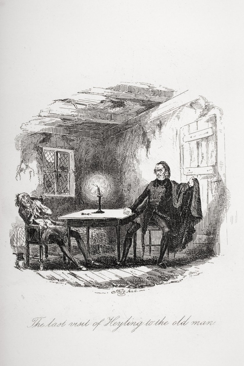 Heylings sidste besøg hos den gamle mand, illustration fra 