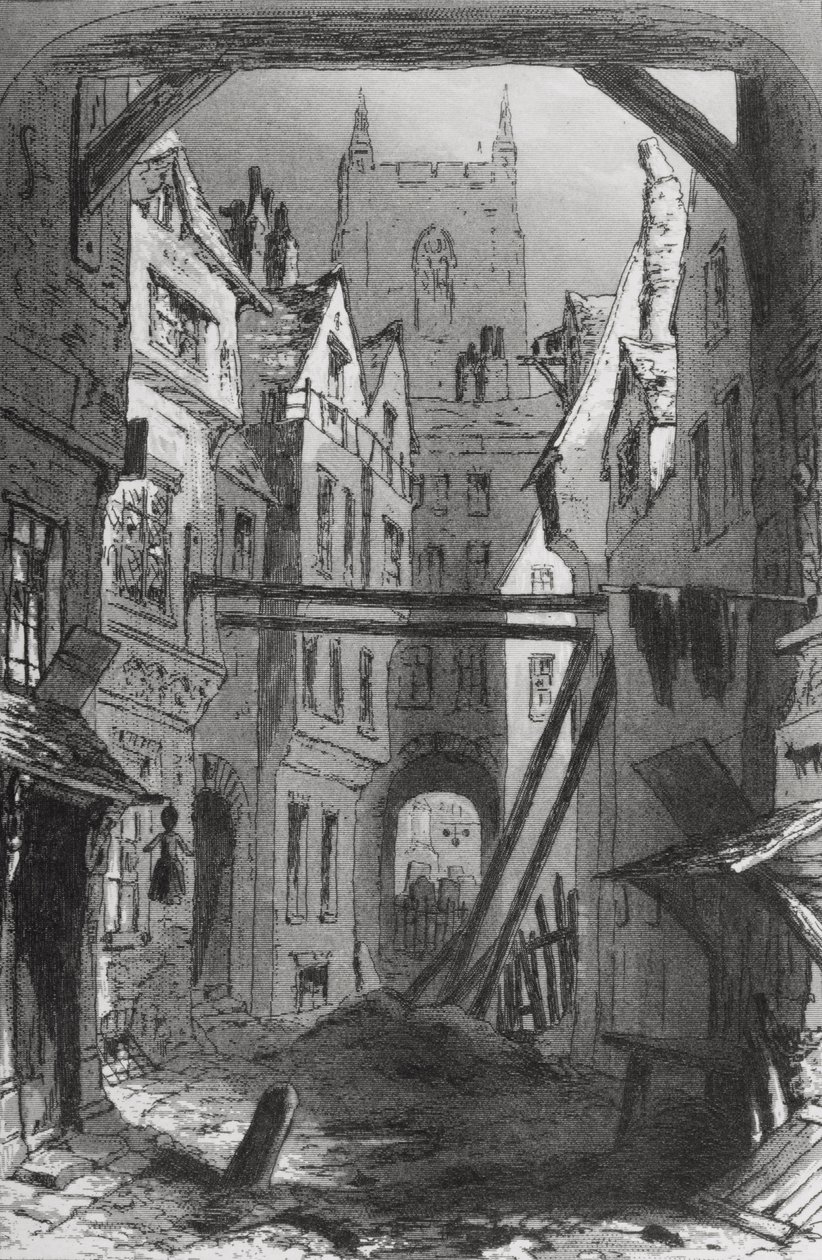 Tom helt alene, illustration fra 