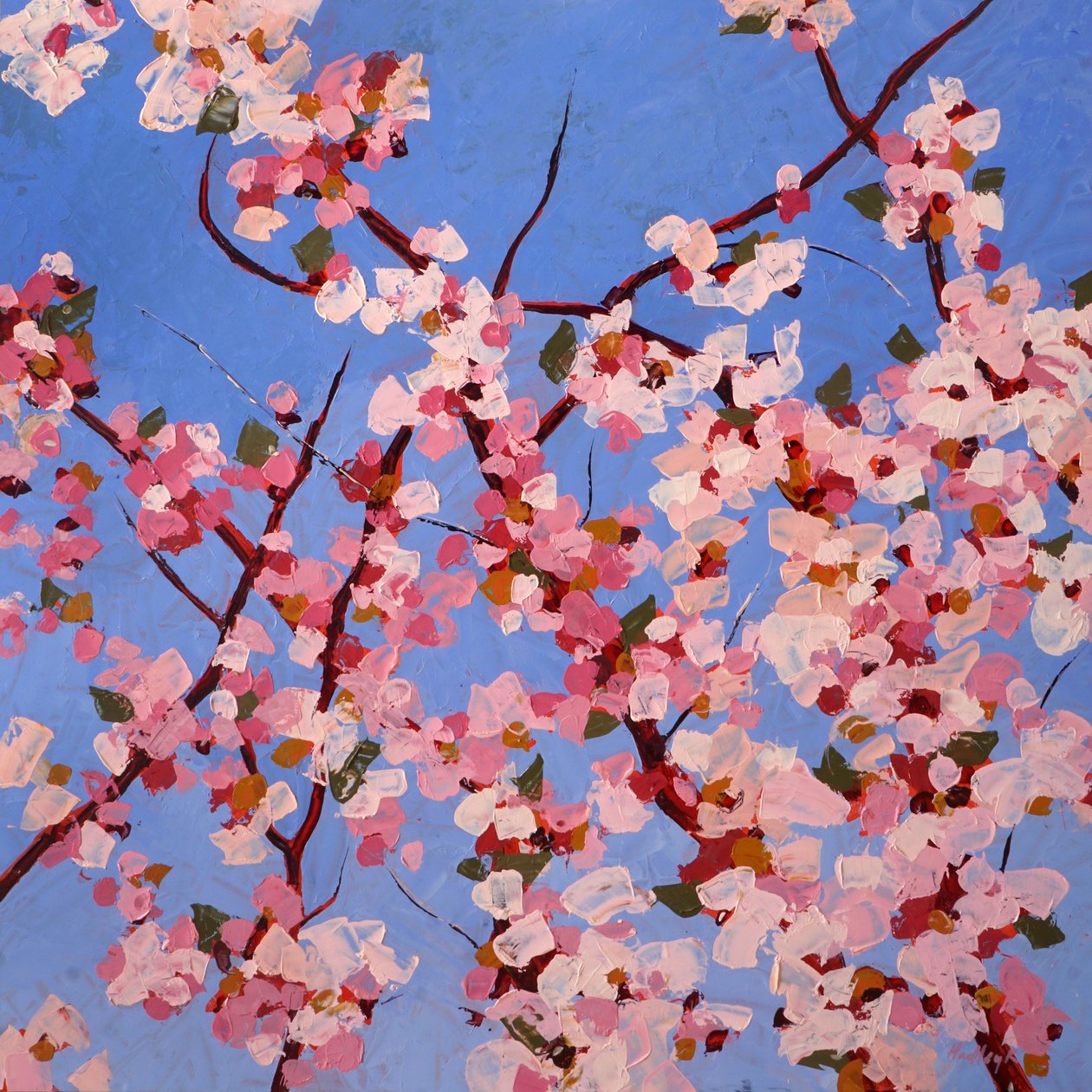 Fleur de Joie II, ca. 2023 (olie på masonit) af Hadley Rampton