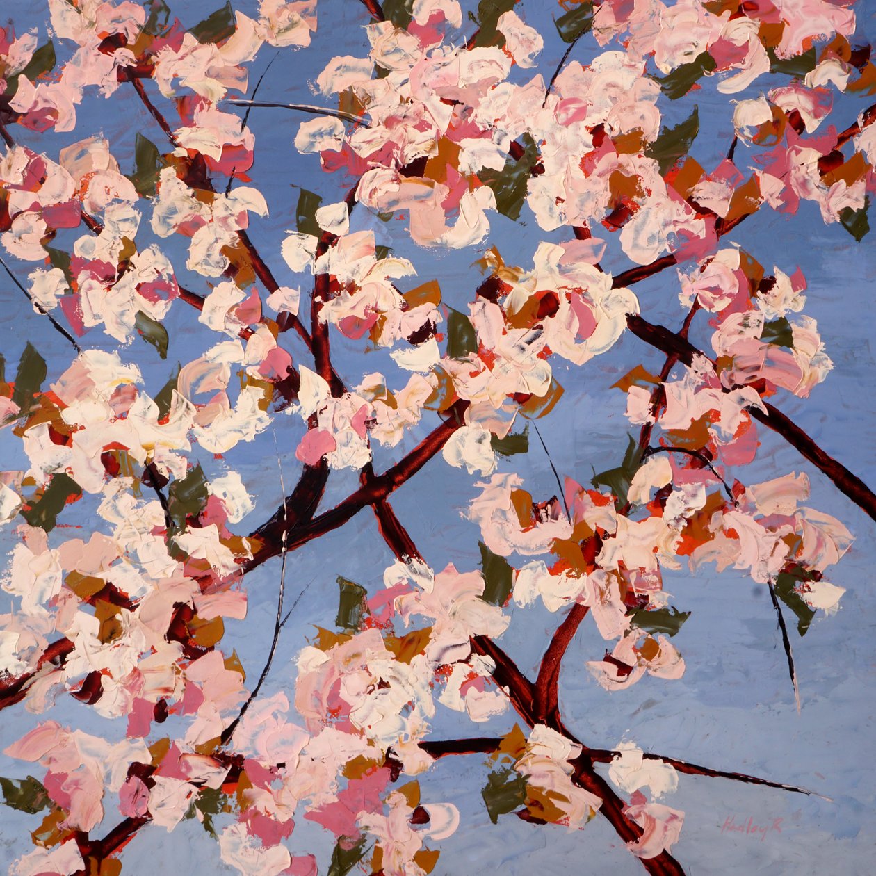 Fleurs de Joie, ca. 2022 (olie på panel) af Hadley Rampton