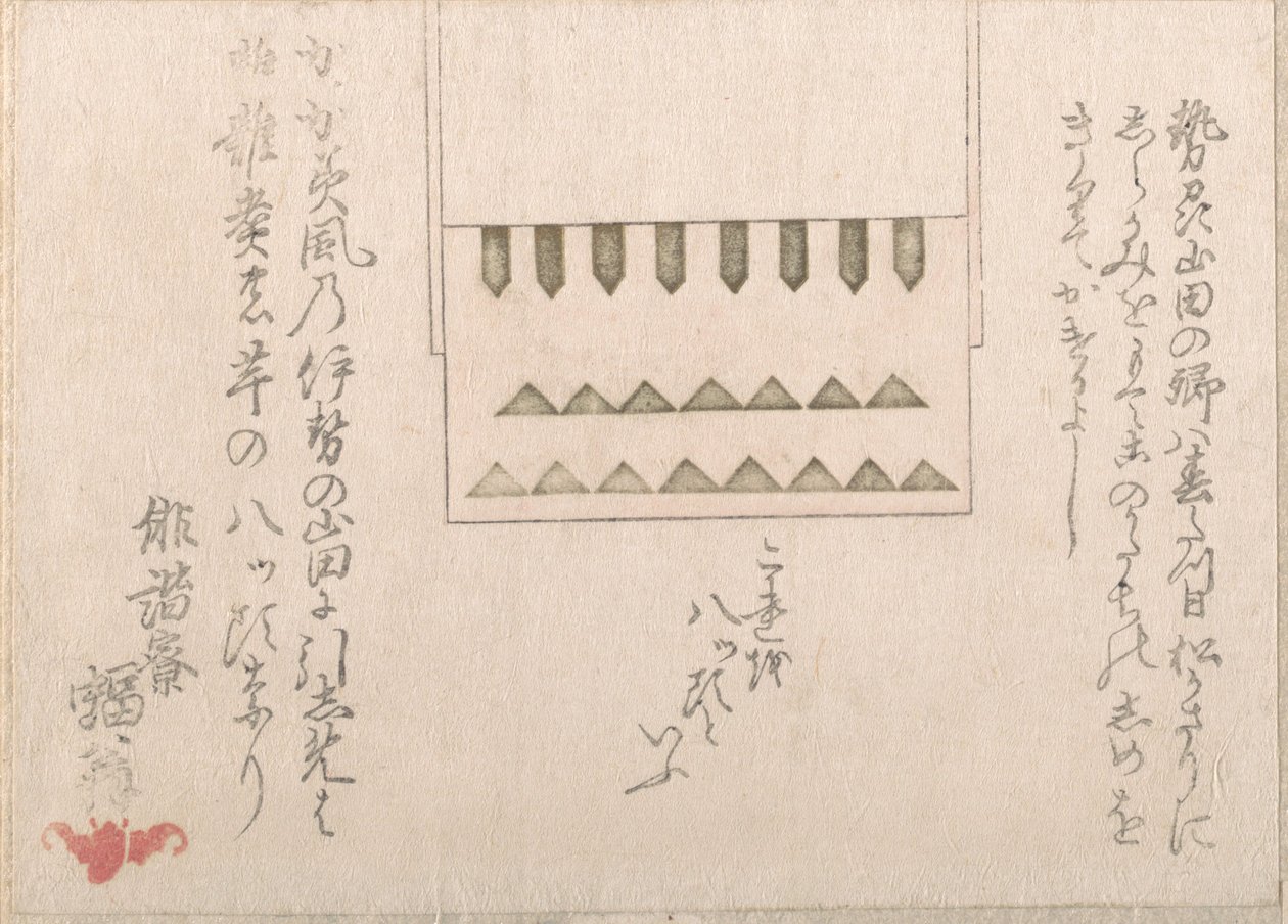 En slags religiøs papirdekoration, 1700-1900-tallet. af Haikairyo Henpuku