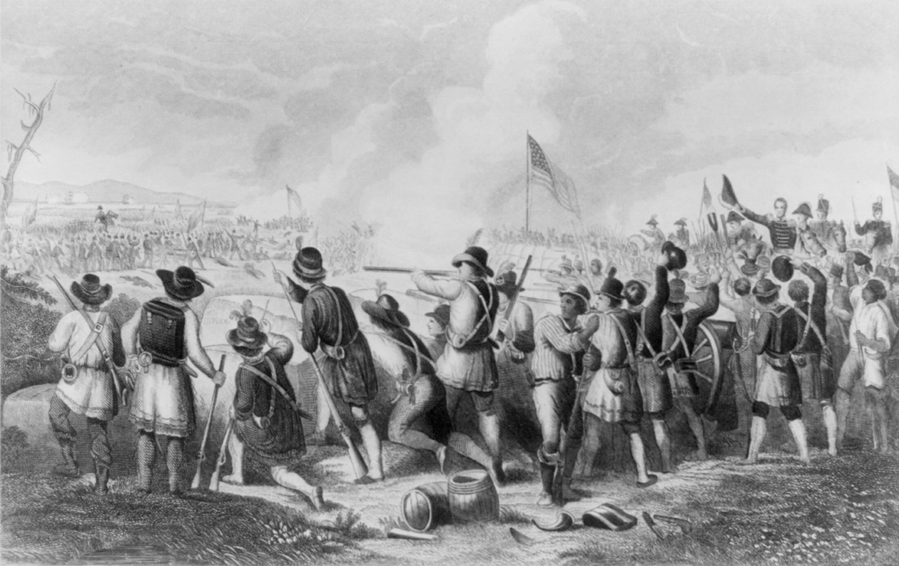 Slaget ved New Orleans den 8. januar 1813 af Hammatt Billings