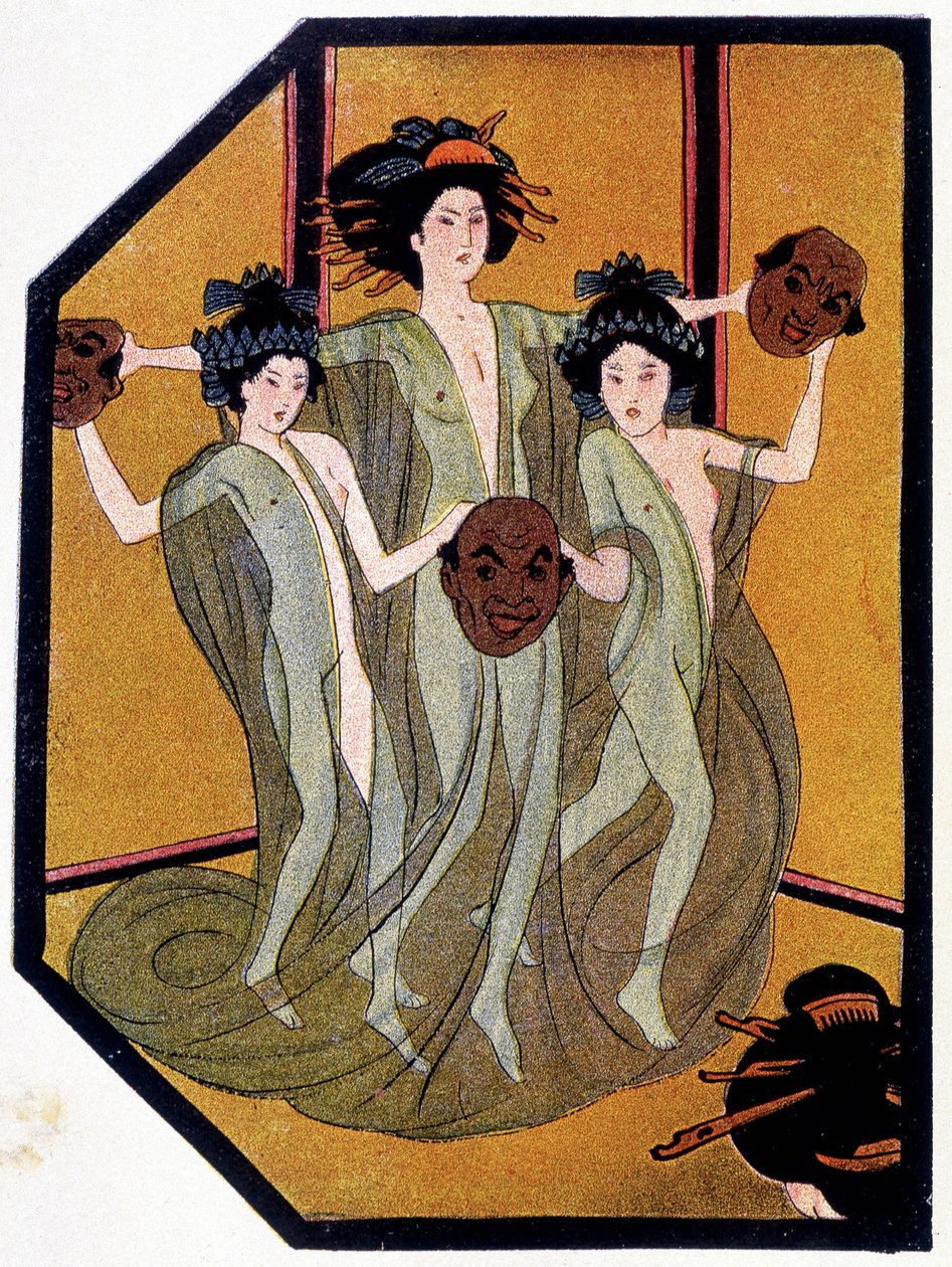Entrance of the Japanese Youth - i "" Japanese Dolls"" af Félicien Champsaur, ill. Hanafusa Itcho, Paris af Hanabusa Itcho
