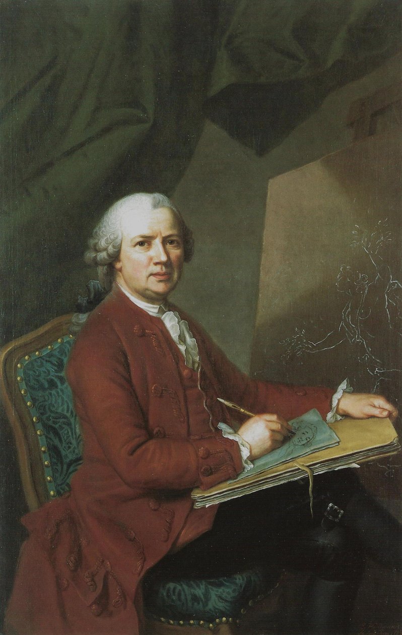 selvportræt af Emanuel Handmann