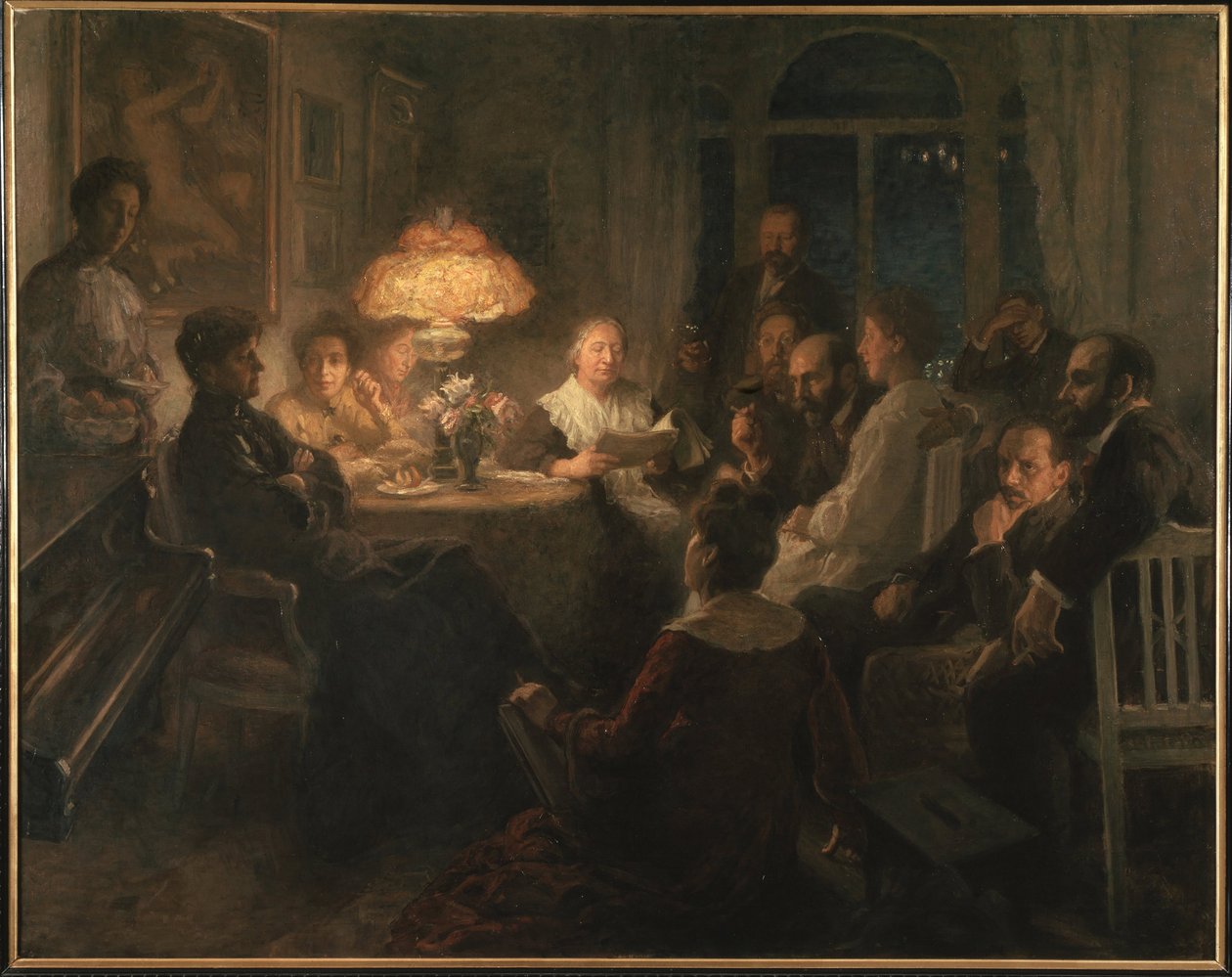 Les amis - Venner - Pauli (Hirsch-Pauli), Hanna (1864-1940) - 1900-1905 - Olie på lærred - 204x260 - Nationalmuseum Stockholm af Hanna Pauli