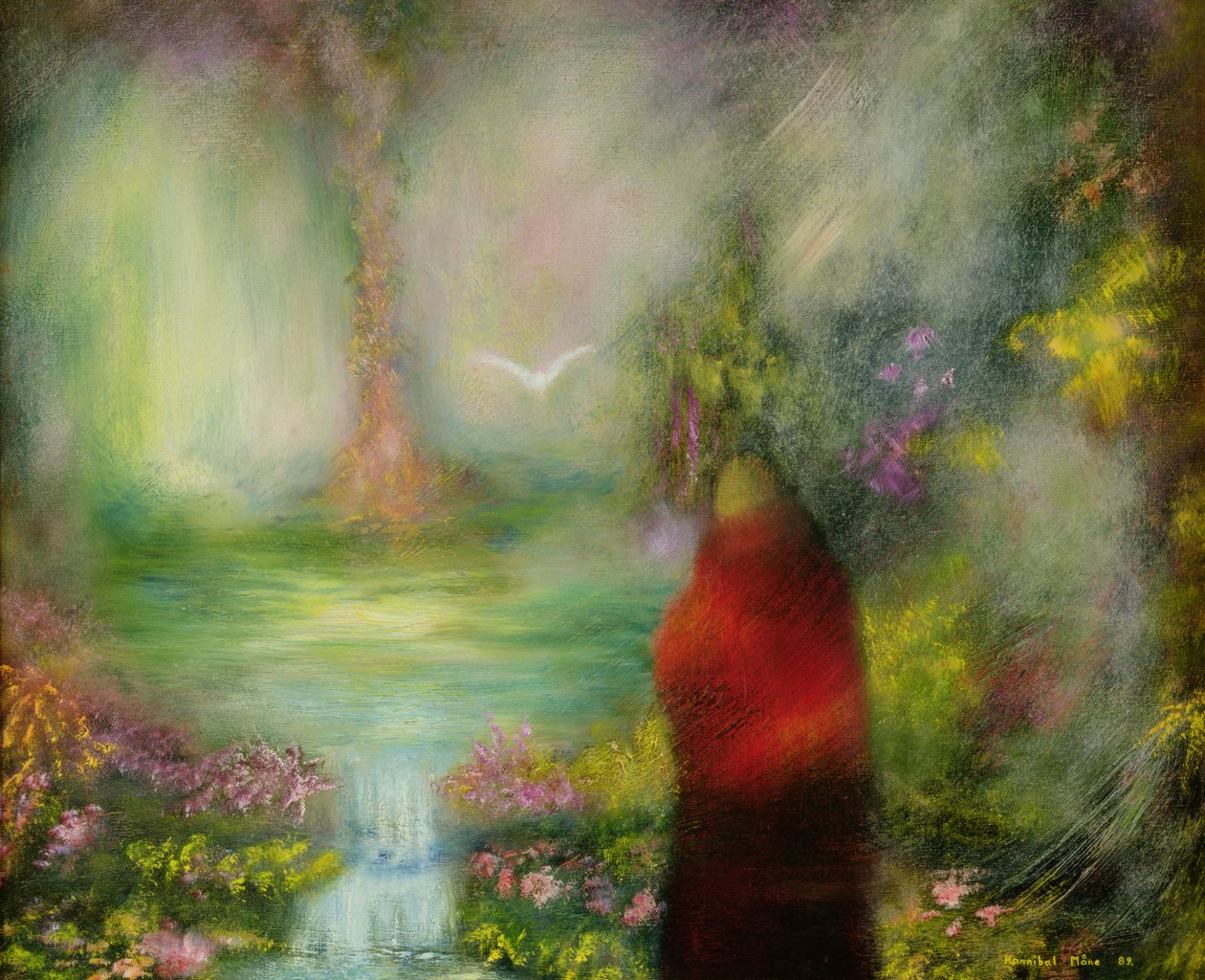 Den tibetanske munk, 1989 af Hannibal Mane