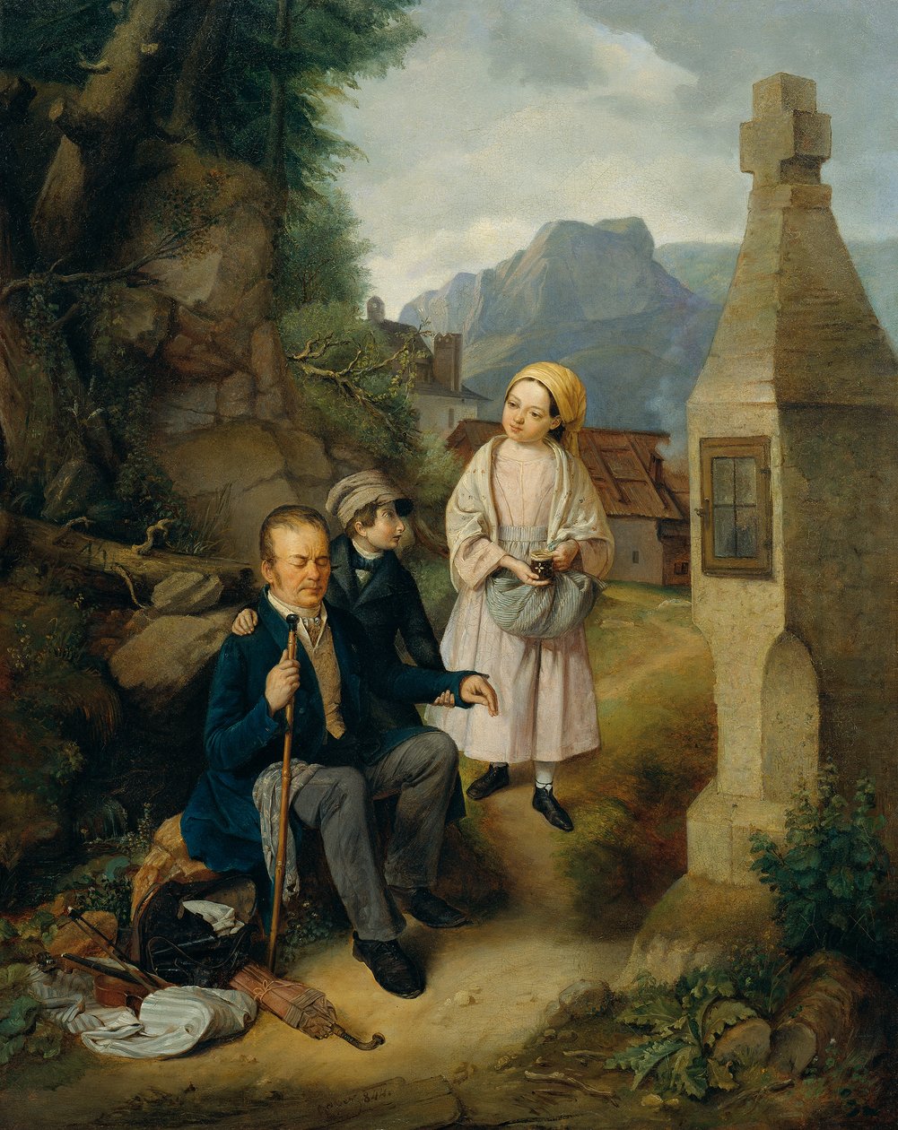 Den blinde violinist af Hanns Gasser
