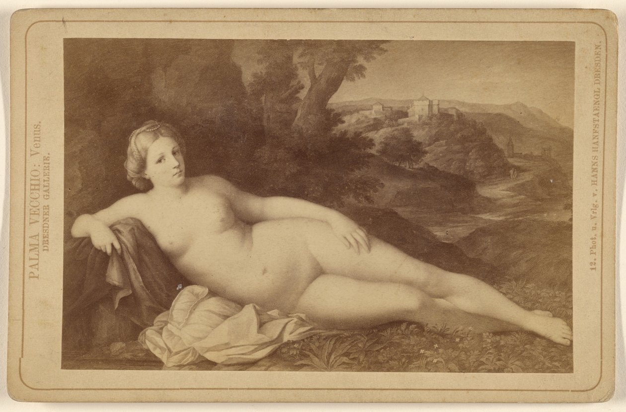 Palma Vecchio: Venus. Dresden Gallery. af Hanns Hanfstaengl