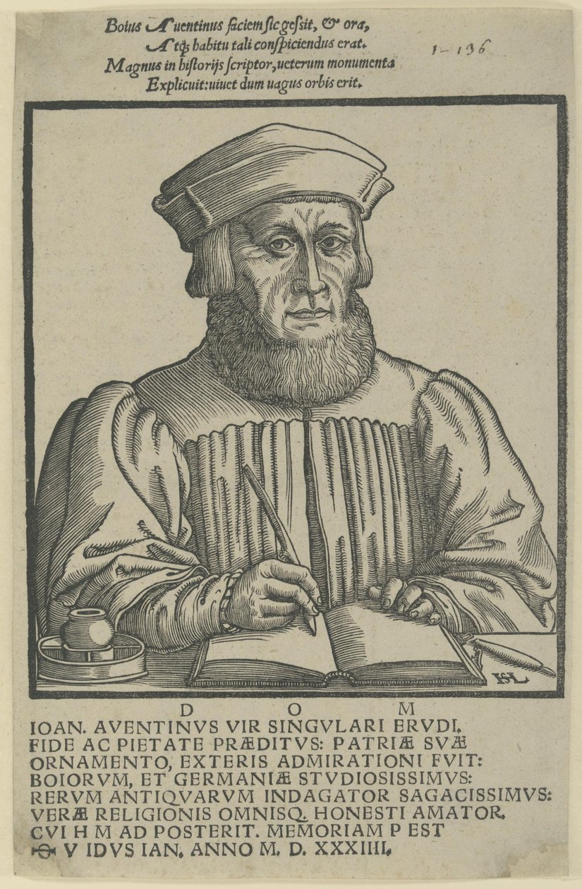 Ioannes Aventinus - dedicatio Annalium Boiorum af Hanns Lautensack