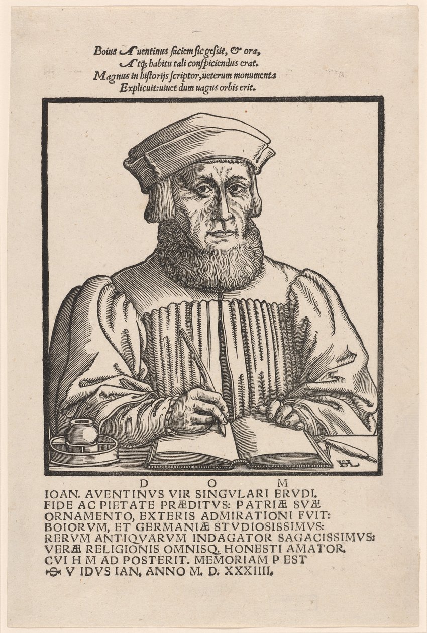 Johann Aventinus (Johann Turmair) af Hanns Lautensack