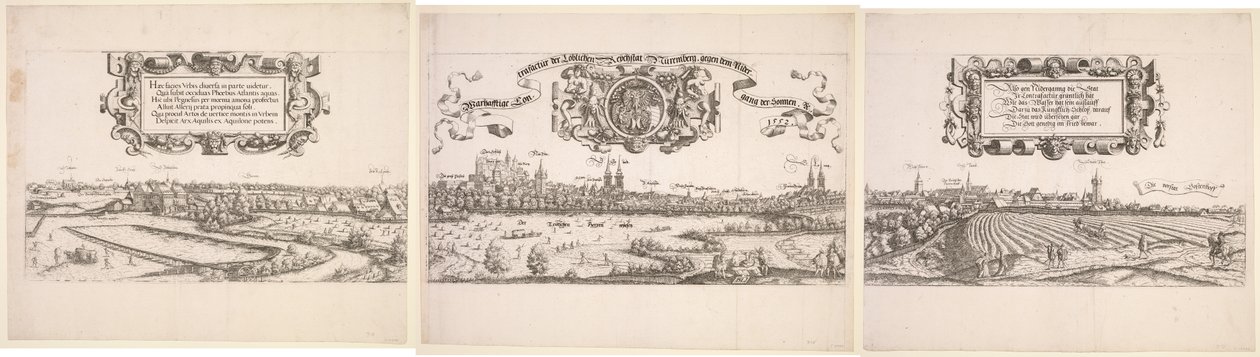 Panoramaudsigt over Nürnberg af Hanns Lautensack