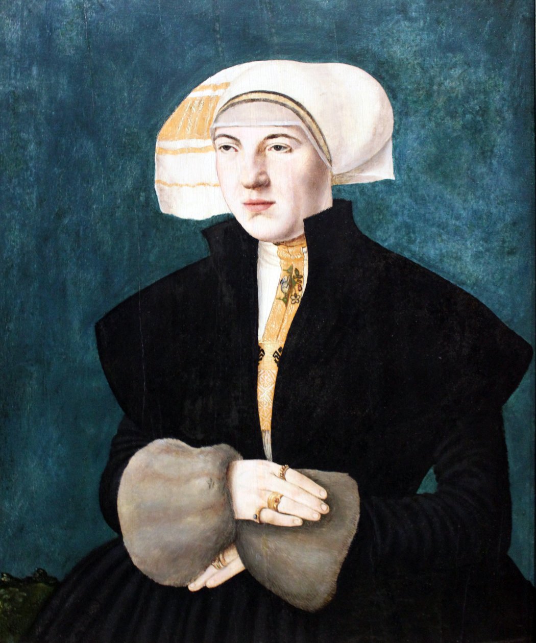 Portræt af Katharina von Holzhausen f. Breder von Hohenstein af Hans Abel the Younger