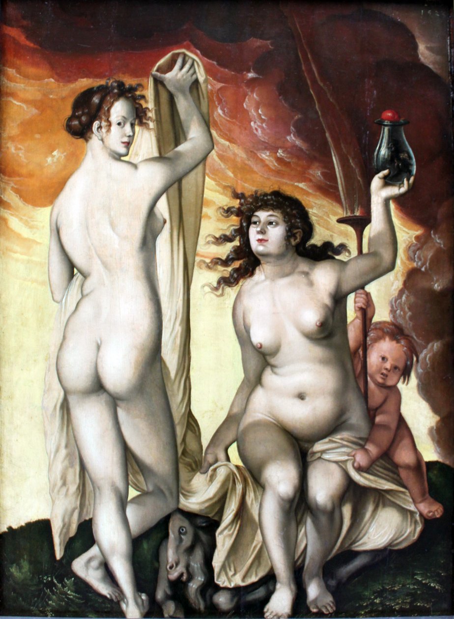 To hekse af Hans Baldung Grien