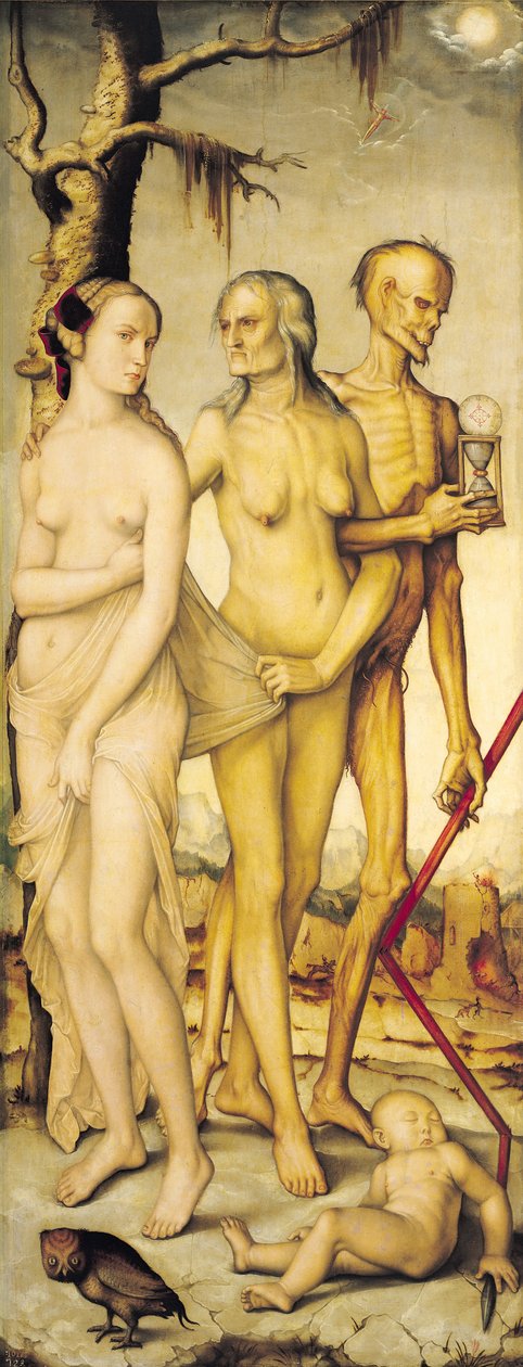 Menneskets og dødens tre tidsaldre af Hans Baldung Grien
