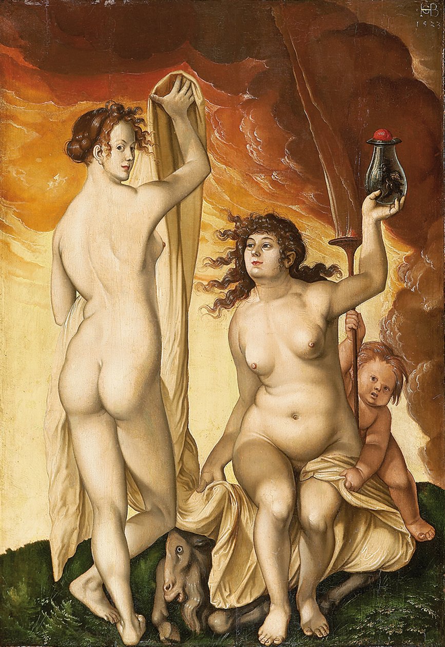 To hekse af Hans Baldung Grien