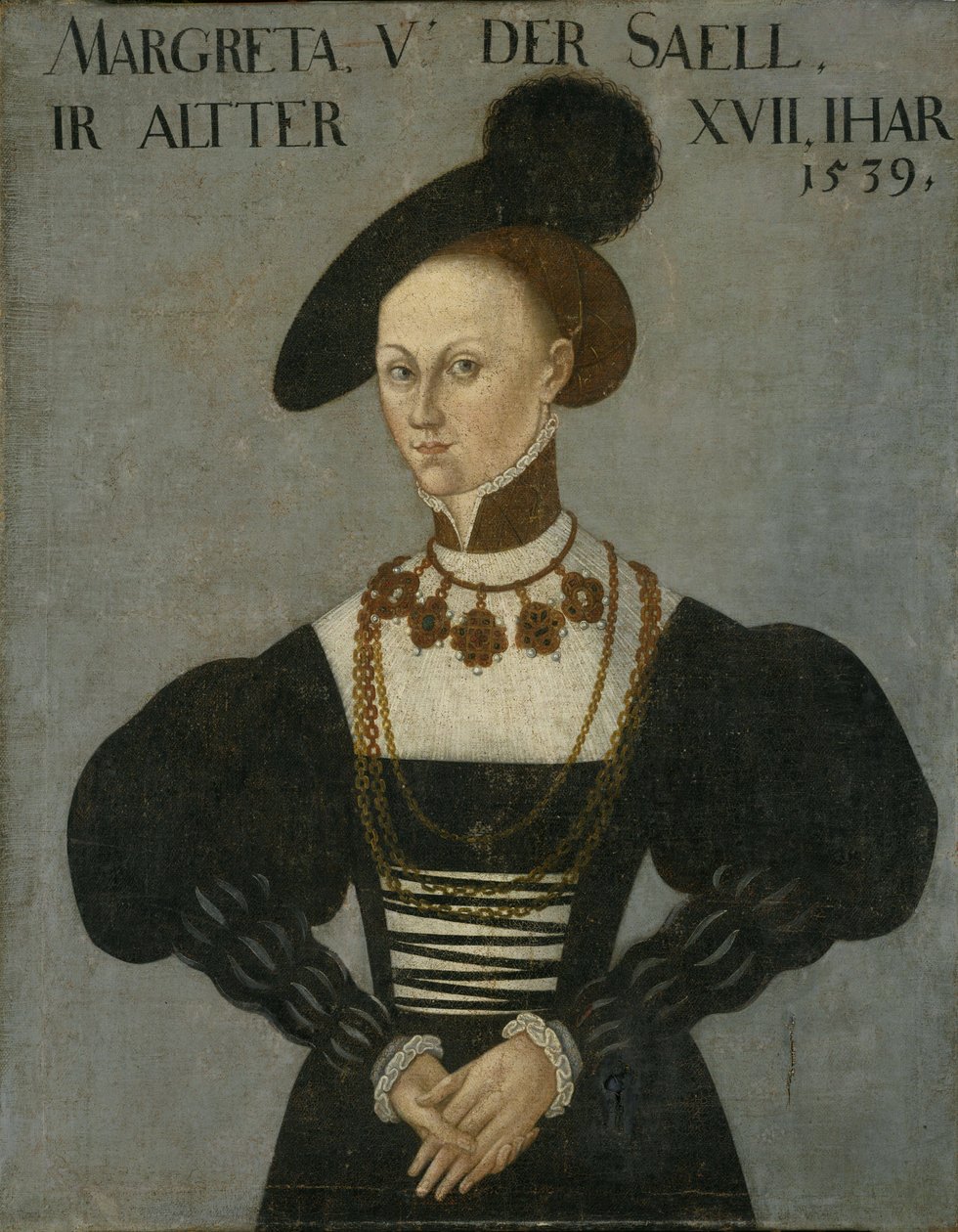 Margarethe von der Saale, morganatisk kone til Philip I af Hans Brosamer