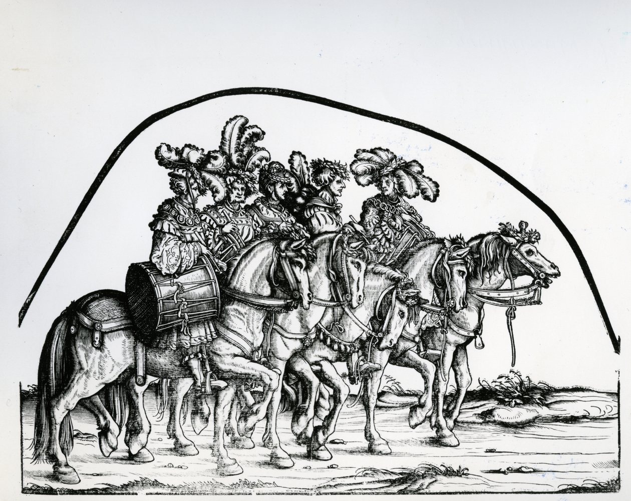 En gruppe trommeslagere fra kejser Maximilian I