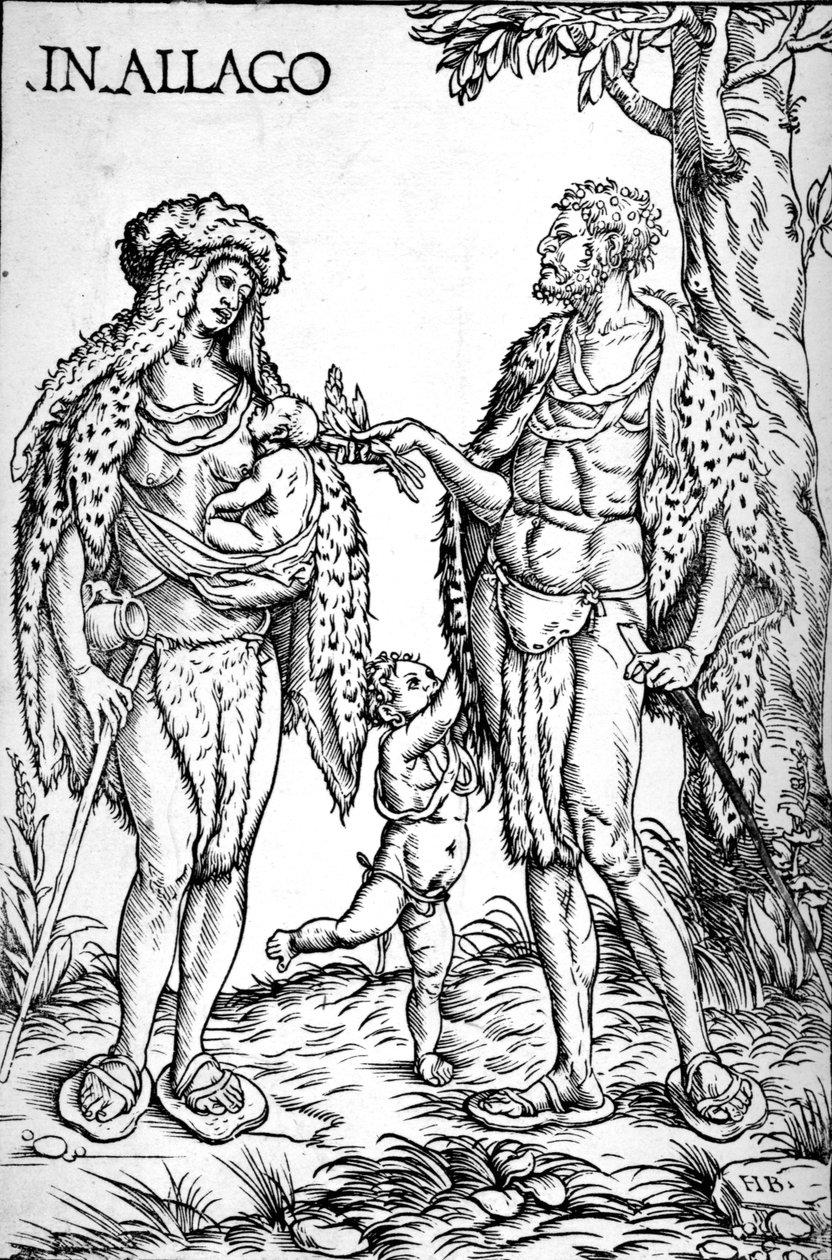 Indfødte i Algoa, 1508 af Hans Burgkmair