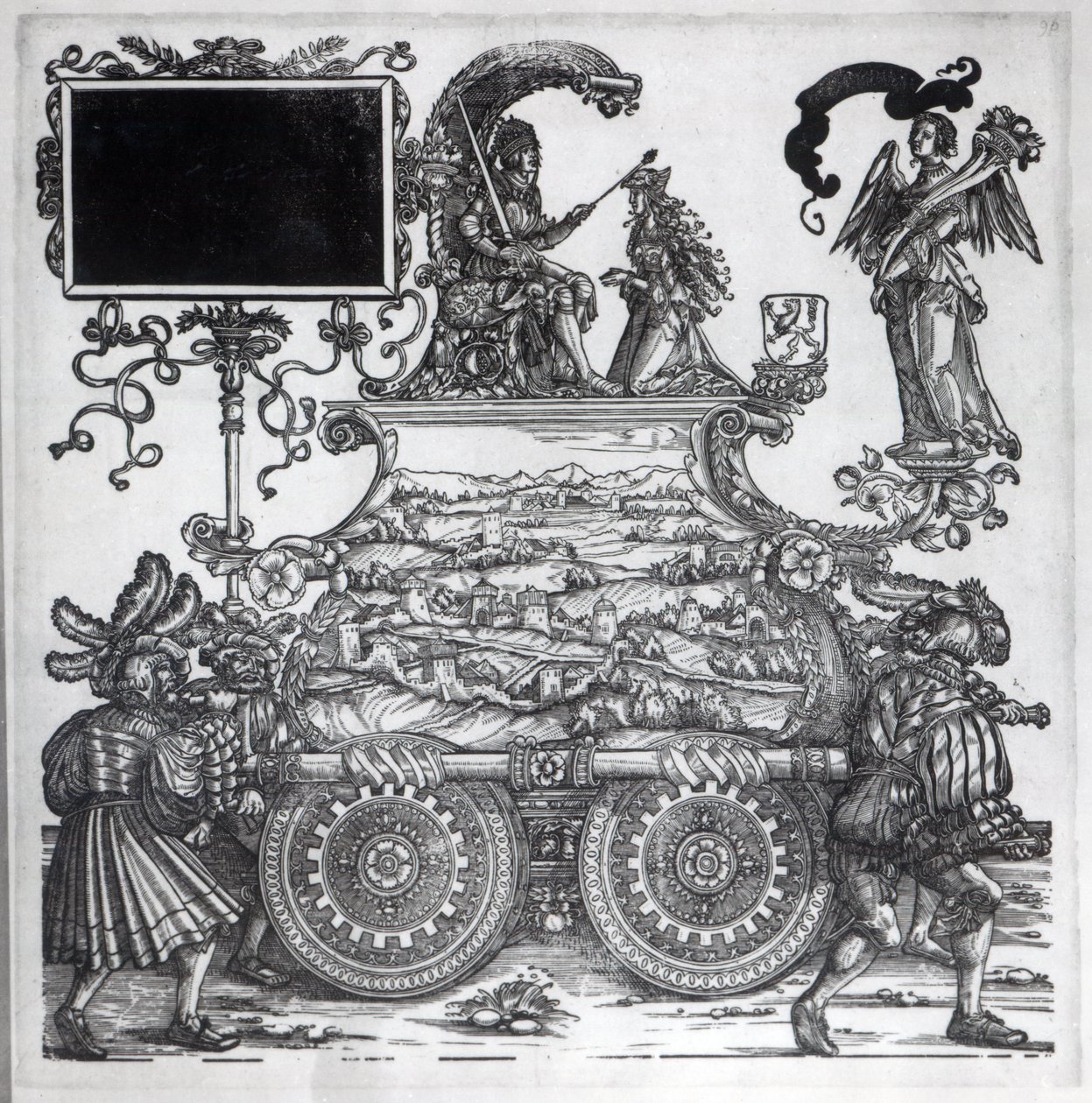 Scene fra Maximilians triumftog, ca. 1516-18 af Hans Burgkmair